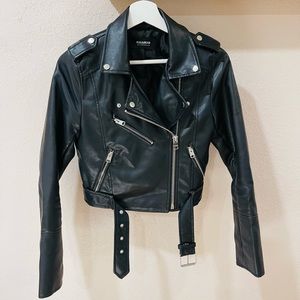 Pull&Bear black leather jacket.